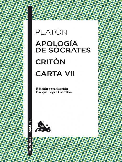Title details for Apología de Sócrates / Critón / Carta VII by Platón - Available